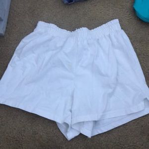 white shorts